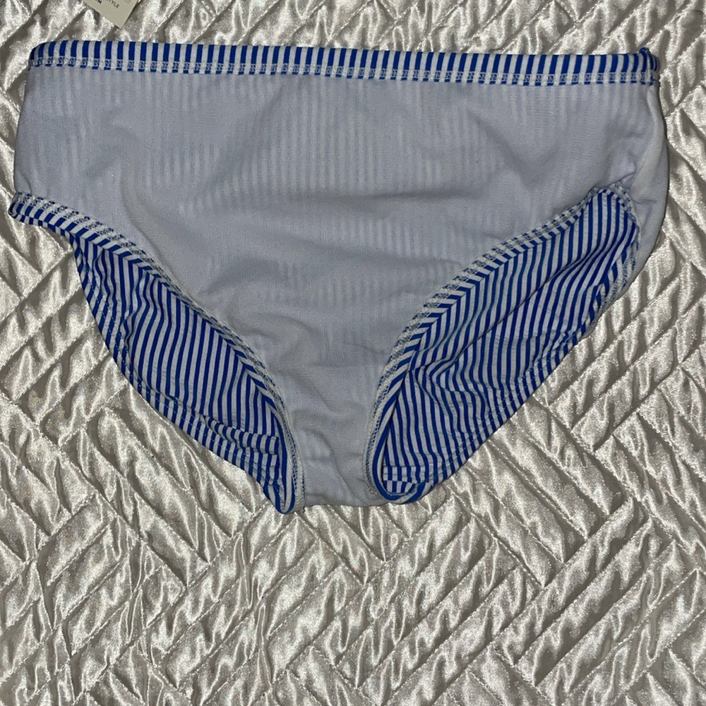 Boden Royal Blue Striped Ruffle Bikini Set - Picture 5 of 9